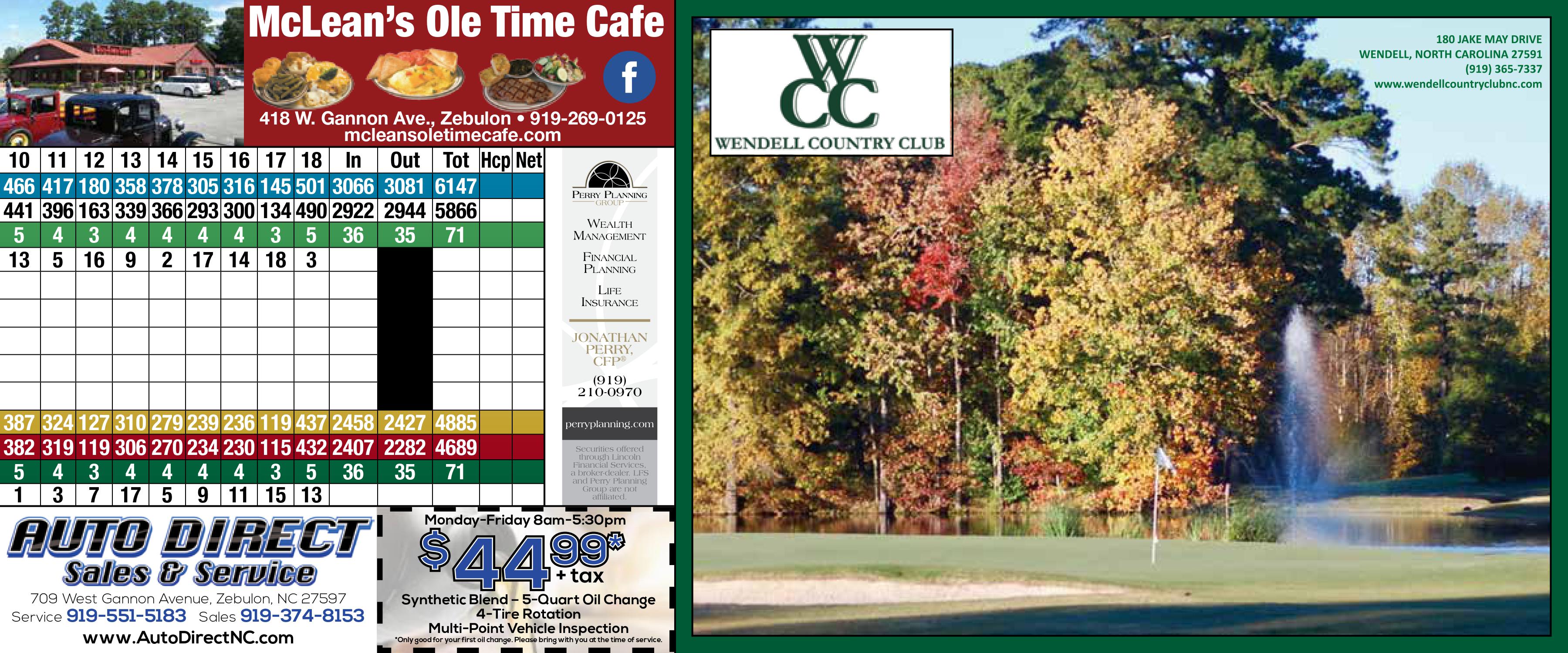 Course Details Wendell Country Club